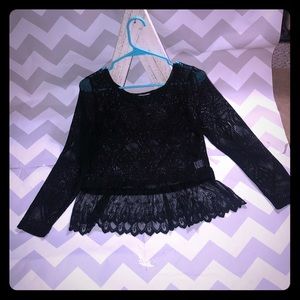 Urban Doll Crochet top with lace bottom M